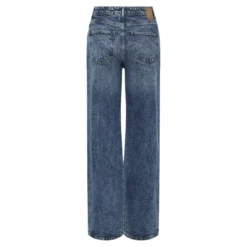 PiecesJean droit taille haute en coton Selma bleu Amy