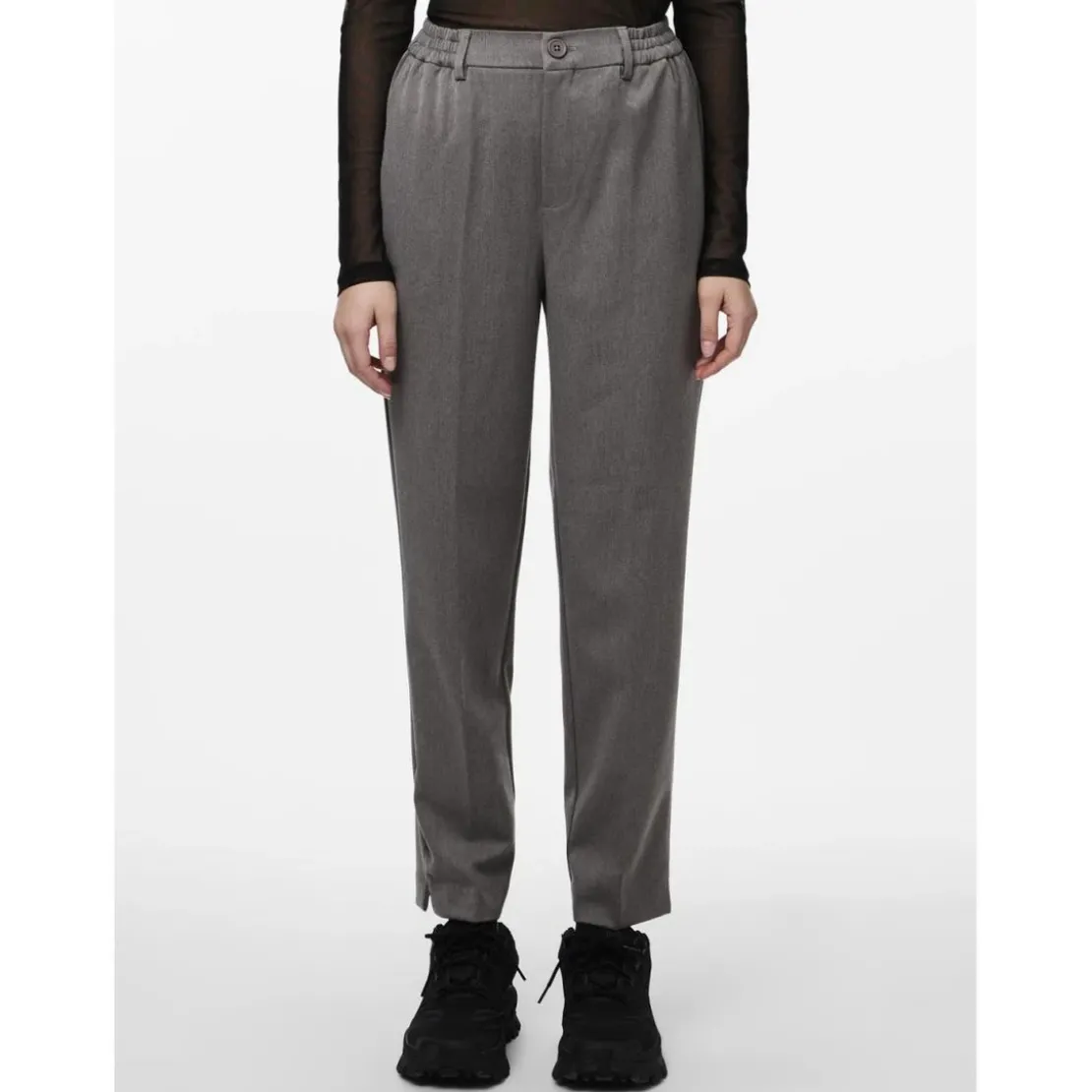 PiecesPantalon de tailleur large gris Cate