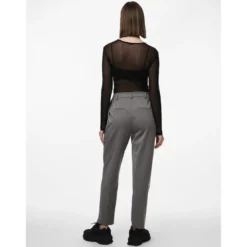 PiecesPantalon de tailleur large gris Cate