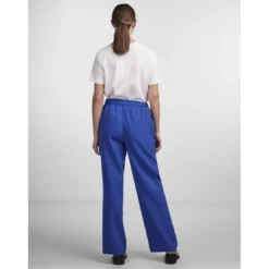 PiecesPantalon loose fit taille élastiquée bleu