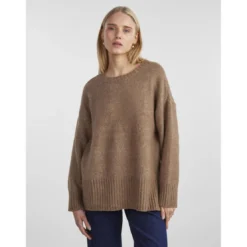 PiecesPull en maille marron Bea