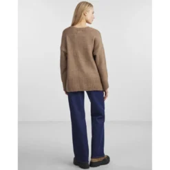 PiecesPull en maille marron Bea