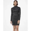 PiecesRobe courte manches longue noir Monica Ora