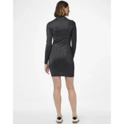 PiecesRobe courte manches longue noir Monica Ora