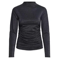 PiecesRobe courte manches longue noir Monica Ora