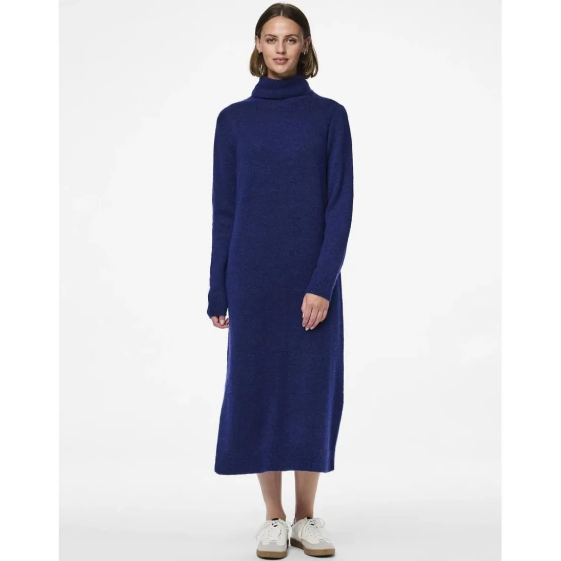PiecesRobe en maille manches longues bleu Kai