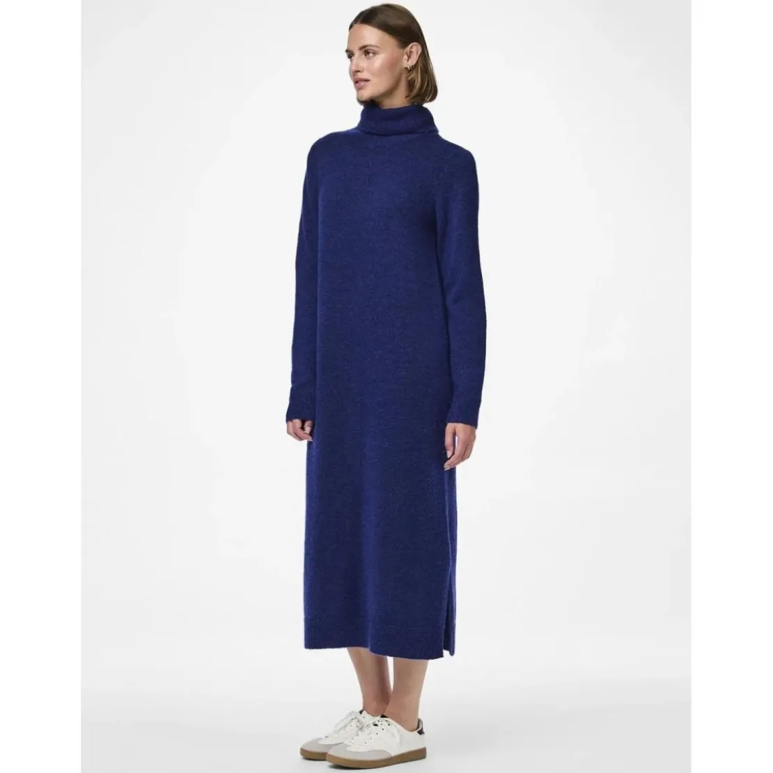 PiecesRobe en maille manches longues bleu Kai