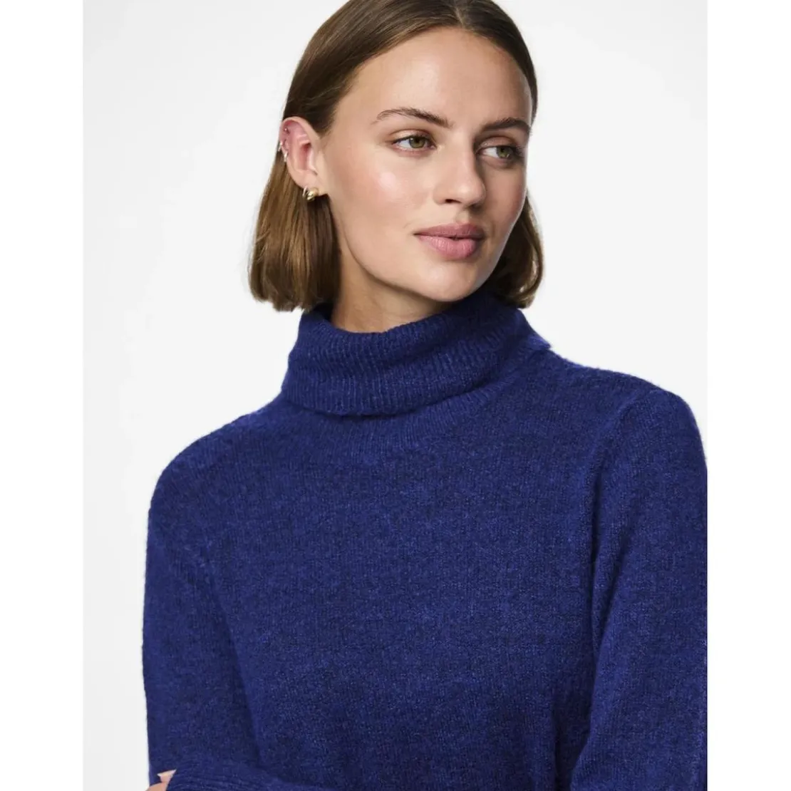 PiecesRobe en maille manches longues bleu Kai