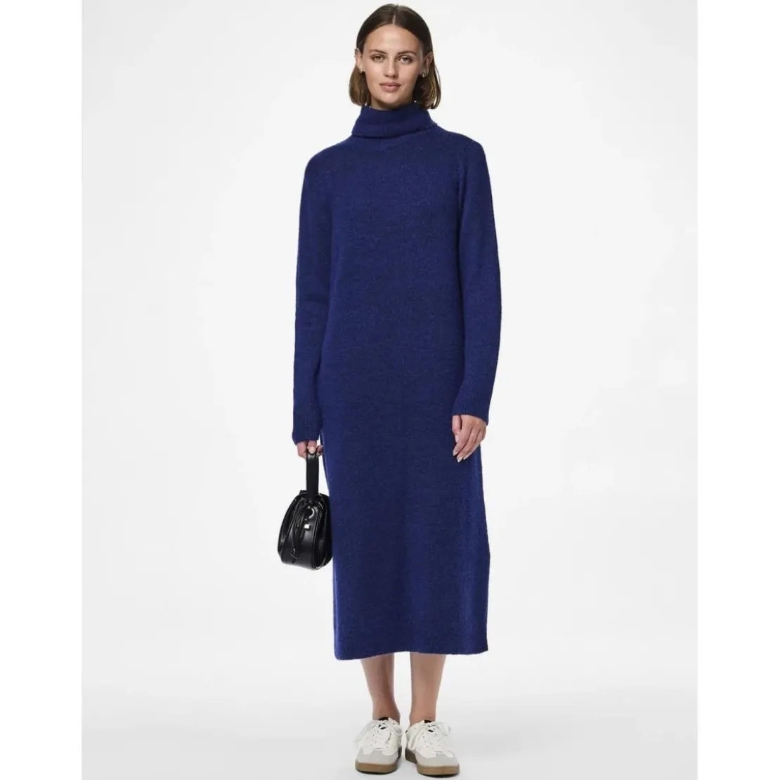 PiecesRobe en maille manches longues bleu Kai