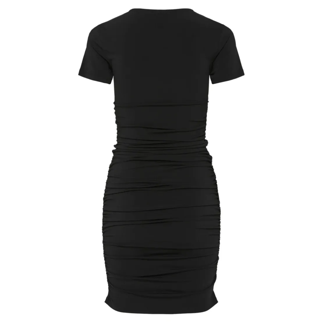 PiecesRobe froncée manches courtes Madison noir Molly