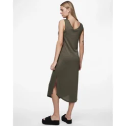 PiecesRobe midi Billo vert en viscose Lucy
