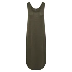 PiecesRobe midi Billo vert en viscose Lucy