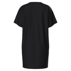PiecesRobe tee shirt manches courtes en coton Cria noir Zoe