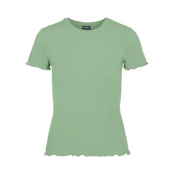 PiecesTee shirt manches courtes Nicca vert en viscose Tara
