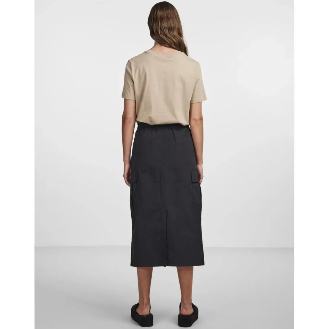PiecesT-shirt regular fit manches courtes marron Isa