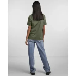 PiecesT-shirt regular fit manches courtes vert Isla