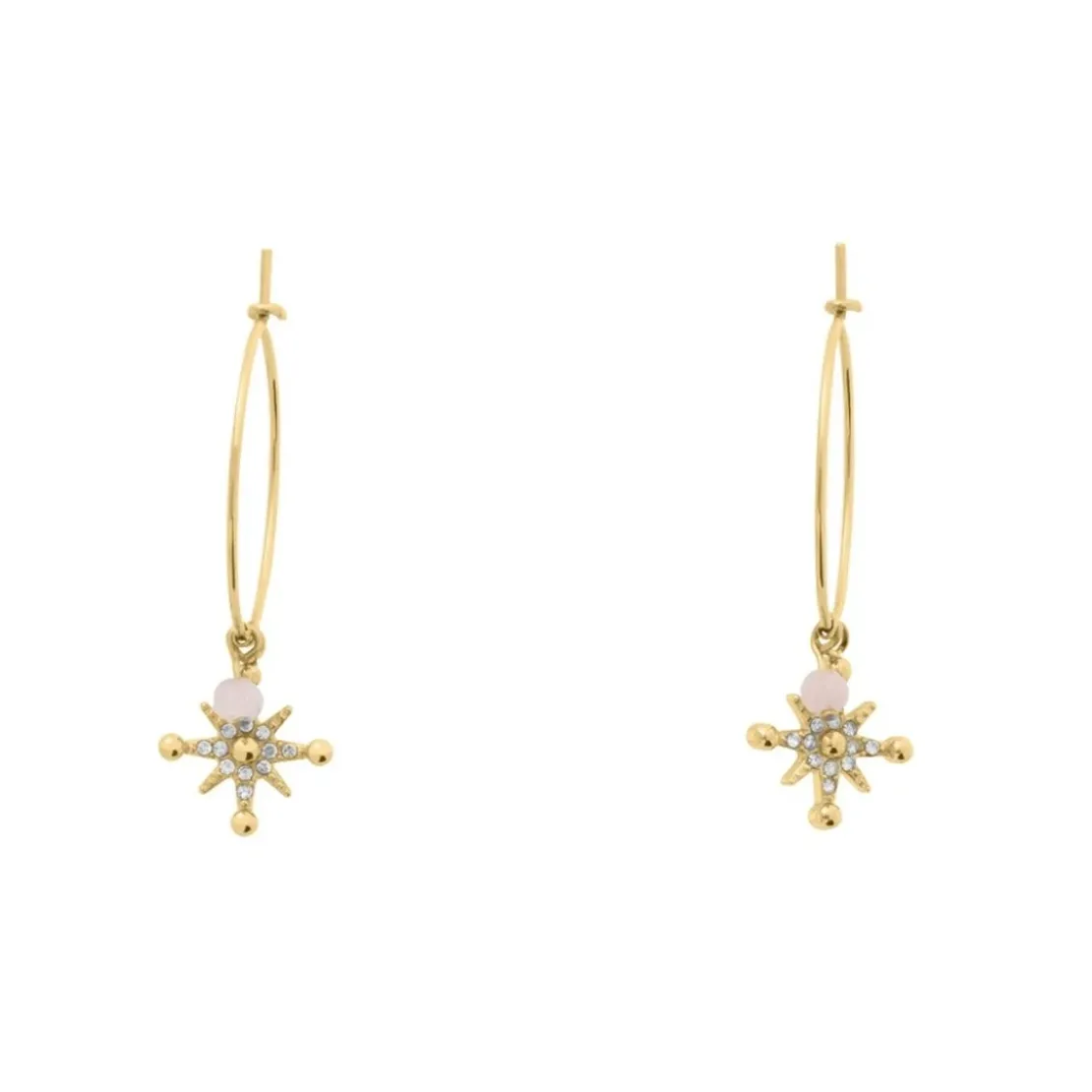Pierre Lannier BijouxBoucles oreilles Pierre Lannier Bijoux Australe - BJ22A2251 Acier Doré