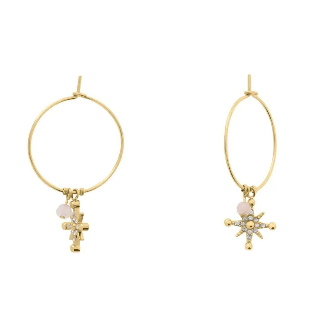 Pierre Lannier BijouxBoucles oreilles Pierre Lannier Bijoux Australe - BJ22A2251 Acier Doré