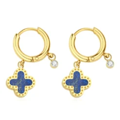 Pixies BijouxBoucles oreilles Pixies Bijoux - PEH0011-1LAZ Acier Bleu