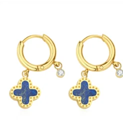 Pixies BijouxBoucles oreilles Pixies Bijoux - PEH0011-1LAZ Acier Bleu