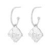 Pixies BijouxBoucles oreilles Pixies Bijoux - PEH0023-2PRL Acier Blanc