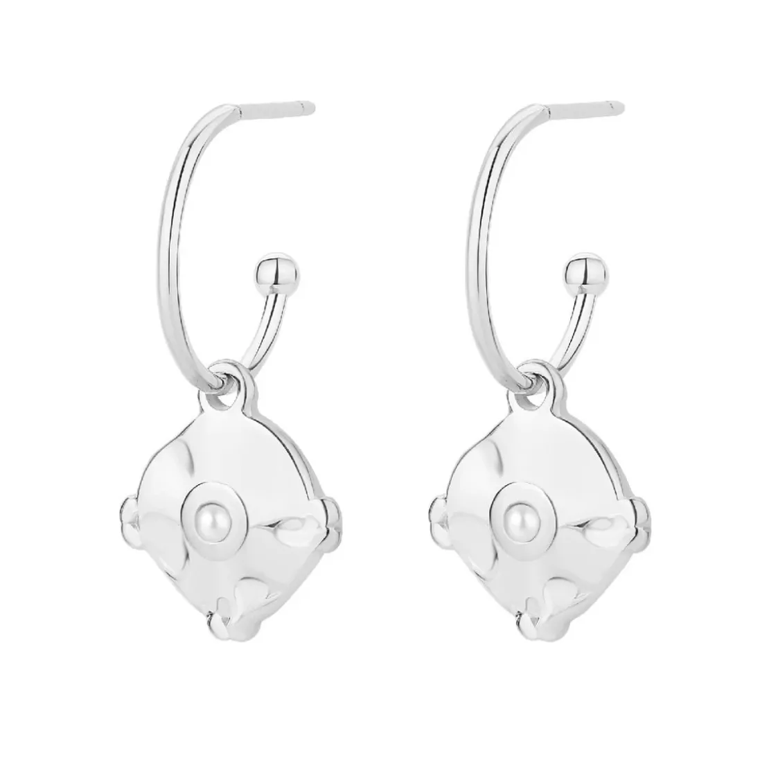 Pixies BijouxBoucles oreilles Pixies Bijoux - PEH0023-2PRL Acier Blanc