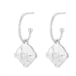 Pixies BijouxBoucles oreilles Pixies Bijoux - PEH0023-2PRL Acier Blanc