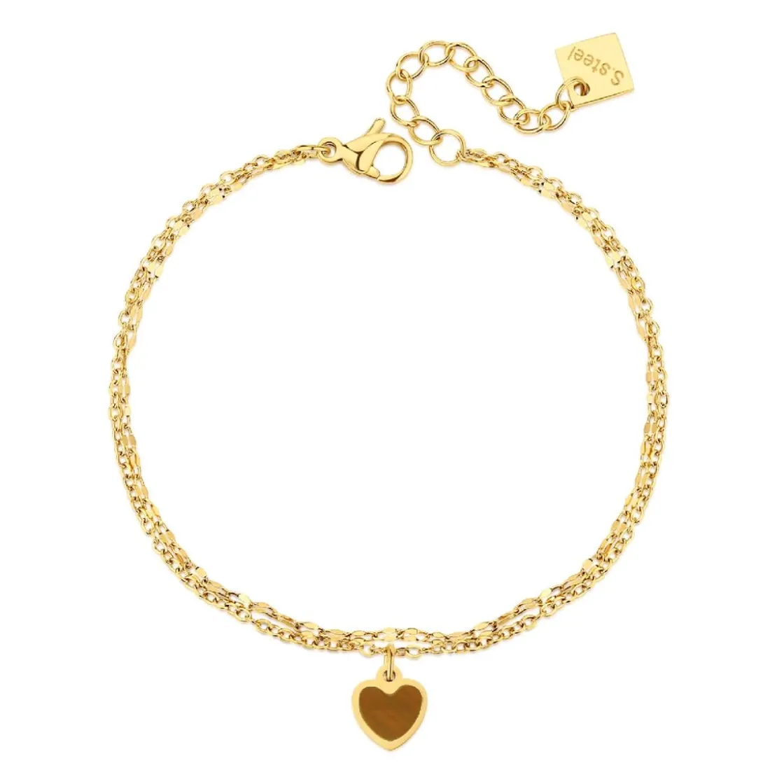 Pixies BijouxBracelet Femme Pixies Bijoux - PBM0026-1TGR Acier Brun