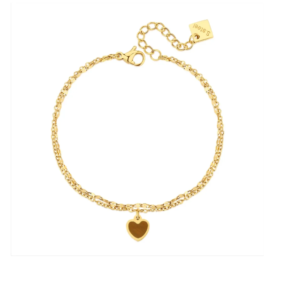 Pixies BijouxBracelet Femme Pixies Bijoux - PBM0026-1TGR Acier Brun