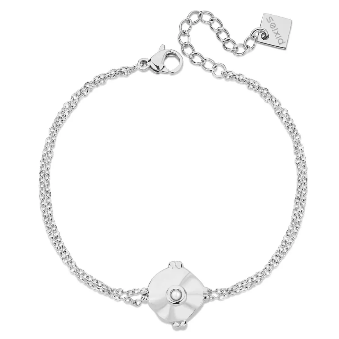 Pixies BijouxBracelet Femme Pixies Bijoux - PBM0023-2PRL Acier Blanc