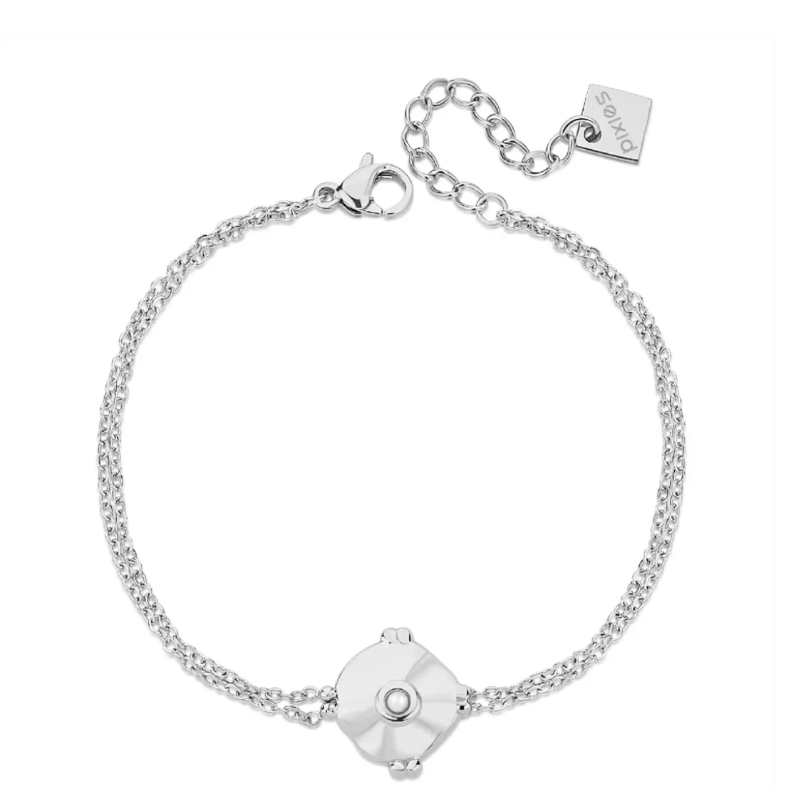 Pixies BijouxBracelet Femme Pixies Bijoux - PBM0023-2PRL Acier Blanc