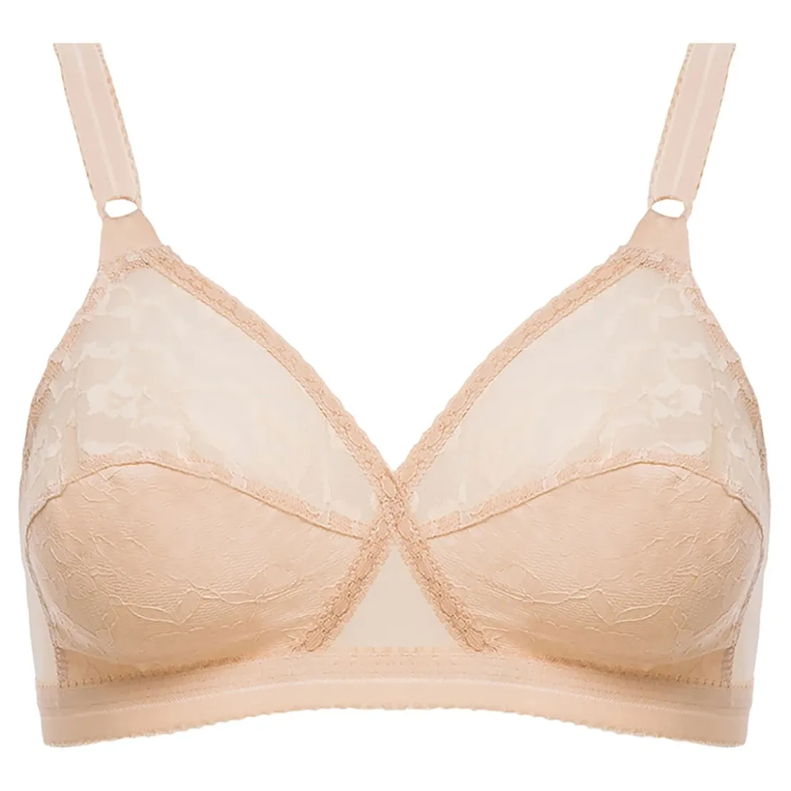 PlaytexSoutien Gorge Emboitant - Beige- CŒUR CROISE CLASSIQUE