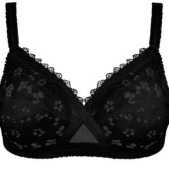 PlaytexSoutien-Gorge Sans Armatures Noir - Coeur croisé Playtex- Coeur Croisé Féminin