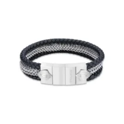 Police BijouxBracelet Homme Police Bijoux LANCE - Cuir Bleu