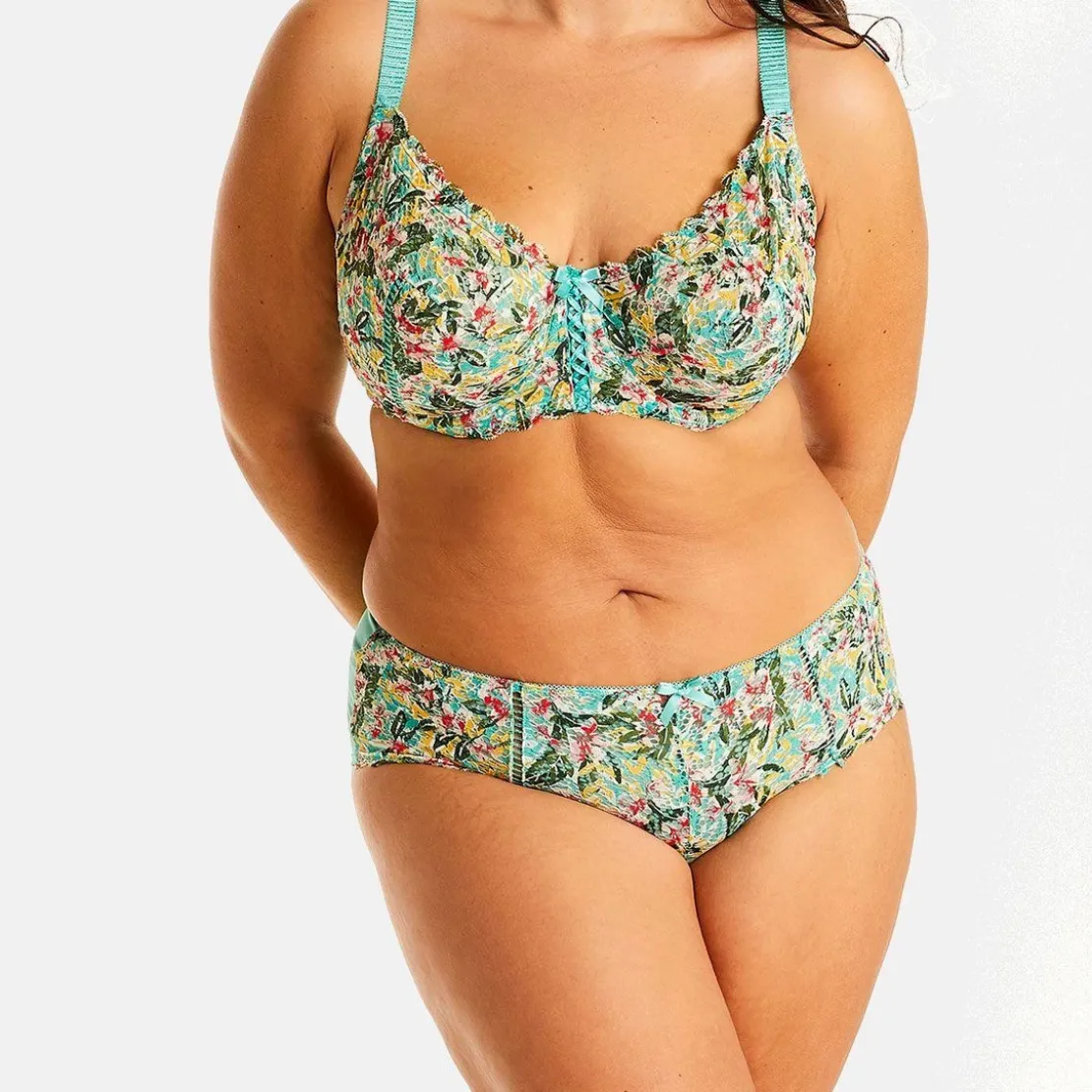 Pomm PoireShorty turquoise/jaune Elena bleu