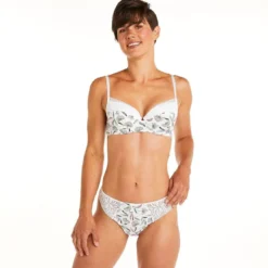 Pomm PoireSoutien-gorge ampliforme coque moulée ivoire Apologie multicolore