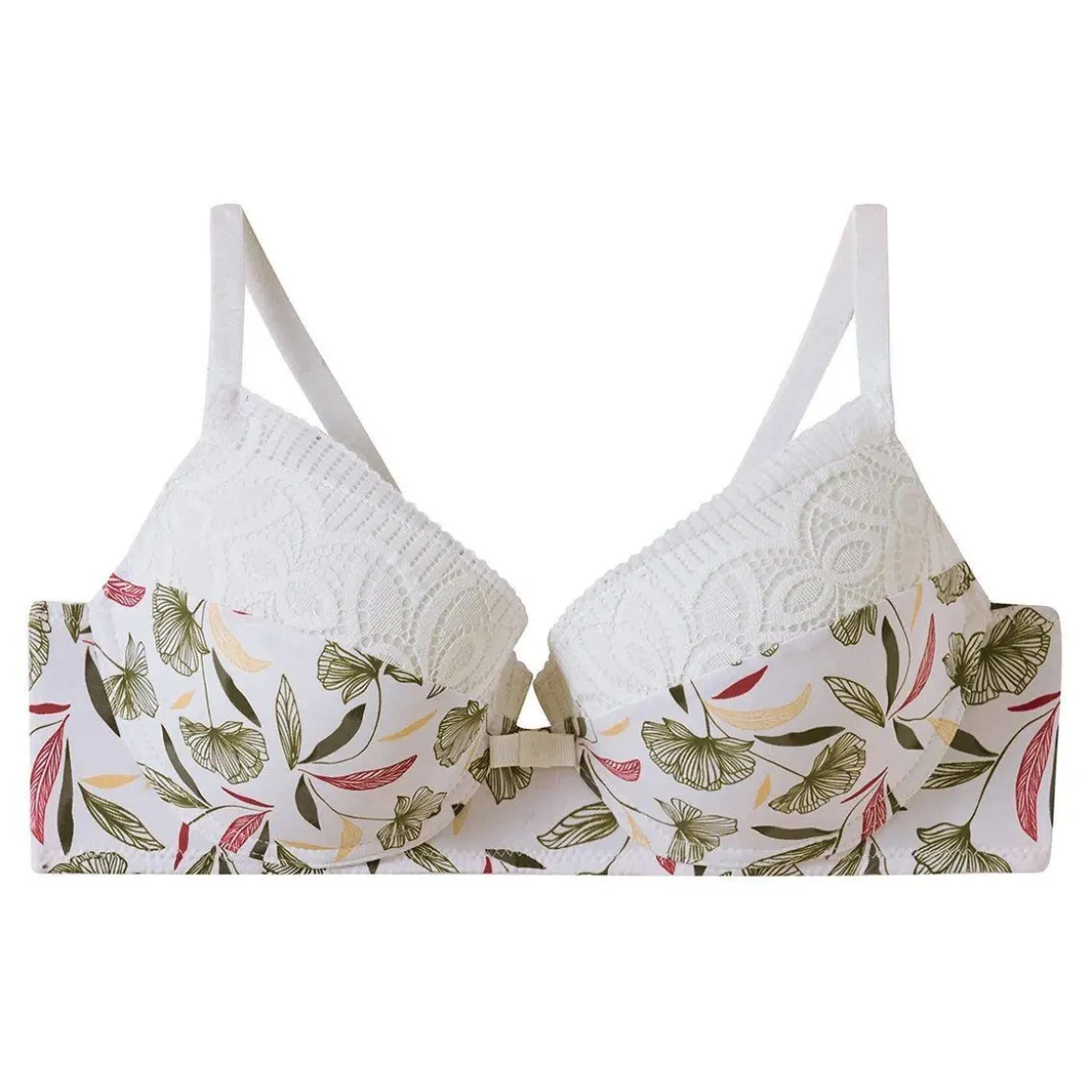 Pomm PoireSoutien-gorge ampliforme coque moulée ivoire Apologie multicolore