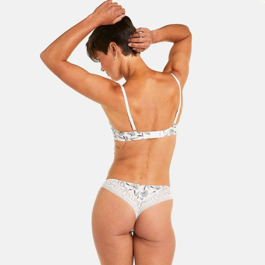 Pomm PoireSoutien-gorge ampliforme coque moulée ivoire Apologie multicolore