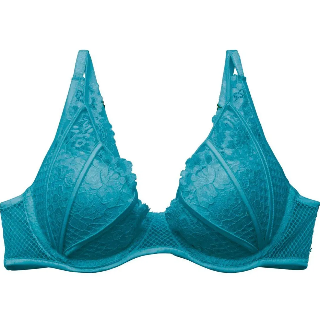 Pomm PoireSoutien-gorge ampliforme coque moulée bleu Voltige vert