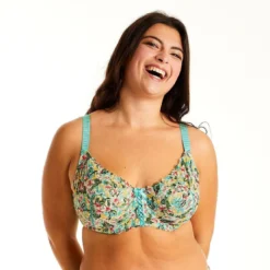 Pomm PoireSoutien-gorge à armatures turquoise/jaune Elena bleu