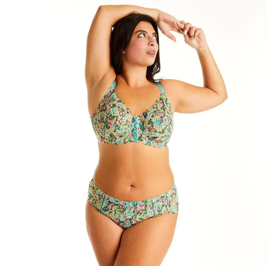 Pomm PoireSoutien-gorge à armatures turquoise/jaune Elena bleu