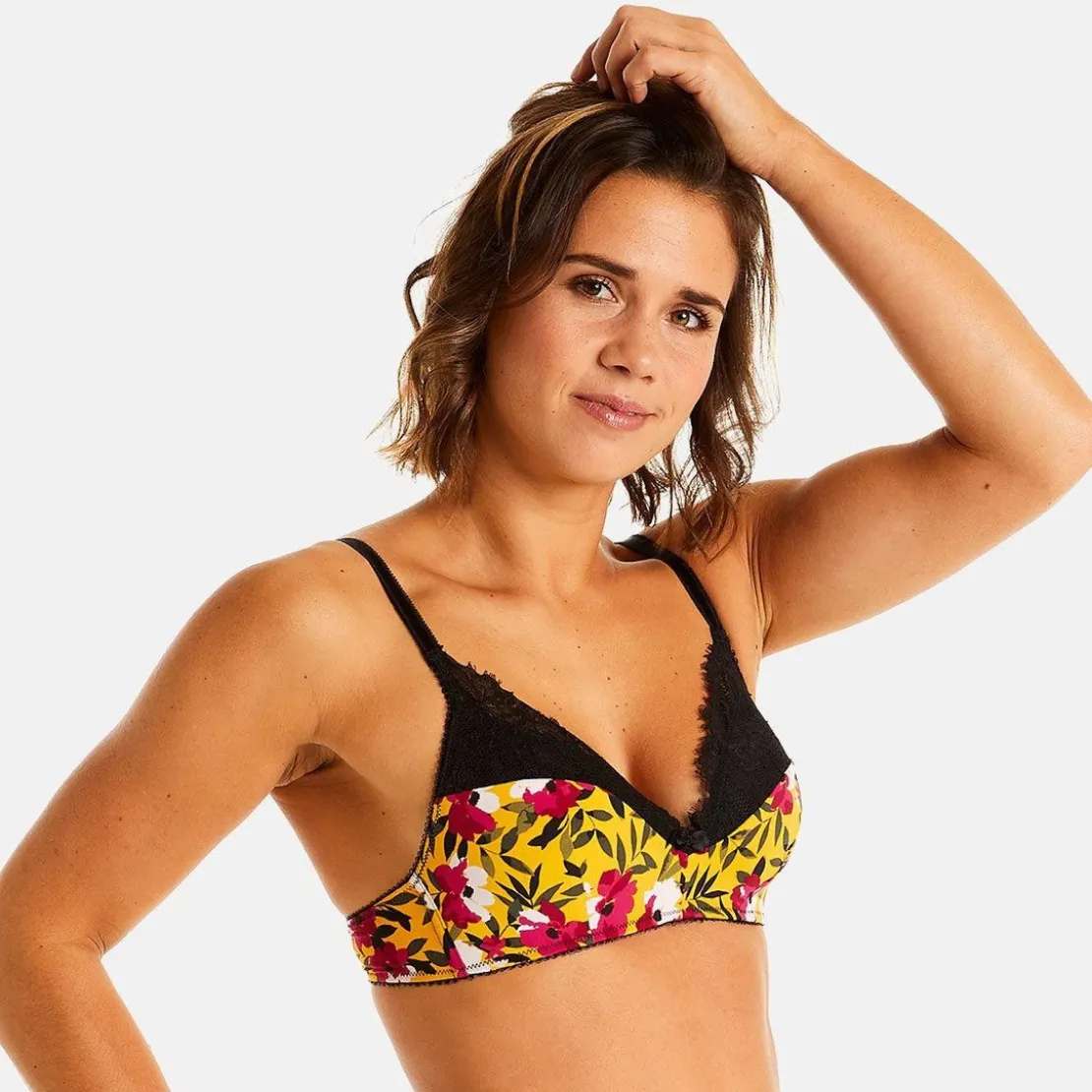 Pomm PoireSoutien-gorge sans armatures coque souple jaune Shaker