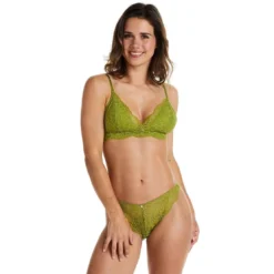 Pomm PoireSoutien-gorge souple vert Fougère