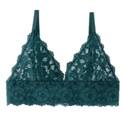 Pomm PoireSoutien-gorge triangle sans armatures vert Paradoxe POMM'POIRE - vert en dentelle