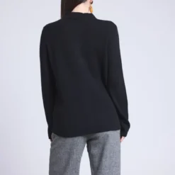 Püre CachemireCHEMISE BOUTONNEE FEMME noir en cachemire