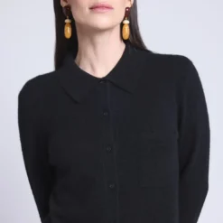 Püre CachemireCHEMISE BOUTONNEE FEMME noir en cachemire