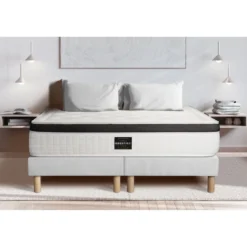 Prestige literieEnsemble Privilège Memoire de forme 5 zones Blanc