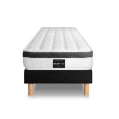 Prestige literieEnsemble Superieur Memoire de forme 3 zones sommier noir
