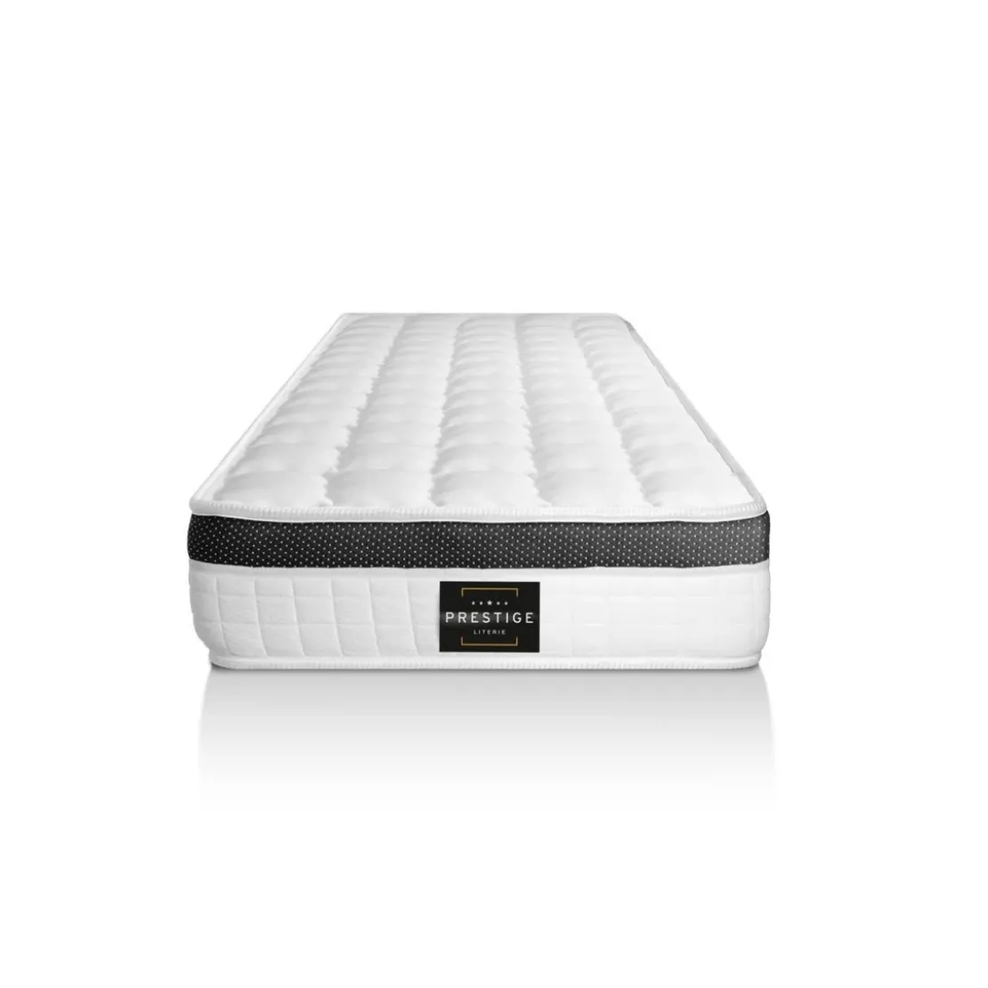 Prestige literieEnsemble Superieur Memoire de forme 3 zones sommier noir