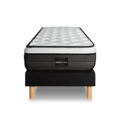 Prestige literieEnsemble Suite Ressorts ensaches, memoire de forme 5 zones sommier noir